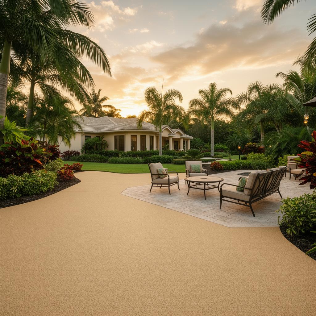 Patio concrete resurfacing by Concrete Revive Solutions