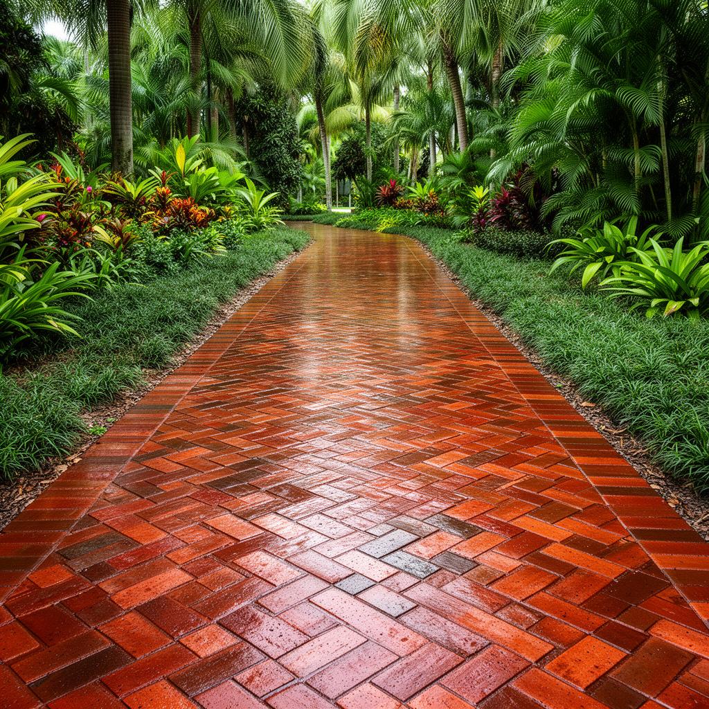 Paver cleaning and resealing project